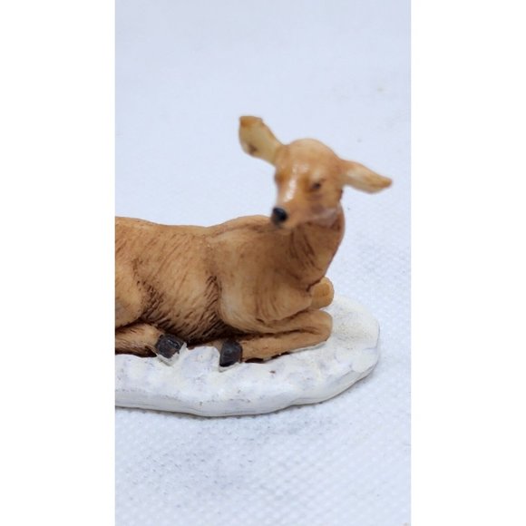 Lemax Kneeling Deer Miniature Shelf Sitter Home Decor Animal - Picture 12 of 12